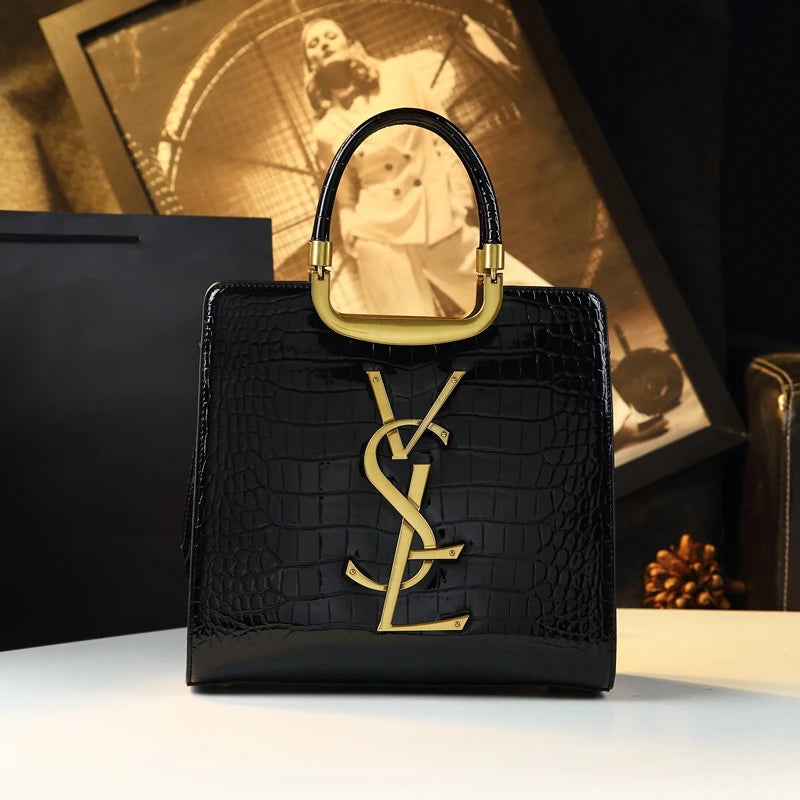High-grade light luxury handbag 2024 new autumn and winter fashion Tote bag women's crocodile print single shoulder crossbodybag RELUX.STORE