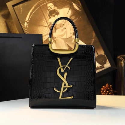 High-grade light luxury handbag 2024 new autumn and winter fashion Tote bag women's crocodile print single shoulder crossbodybag RELUX.STORE
