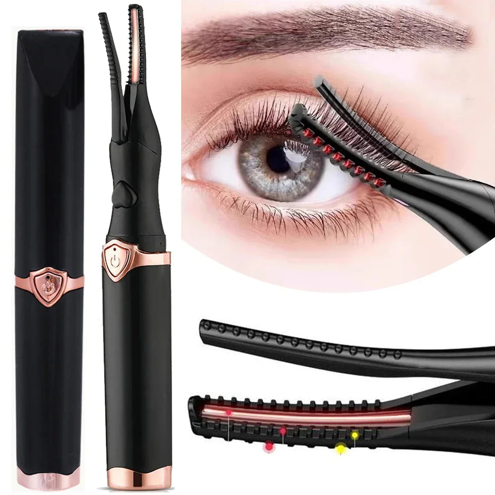 Naturally Curled Electric Eyelash Curler Intelligent Temperature Control Styling Make Up Eyelashes Curl Lasting Lash Curler Tool RELUX.STORE