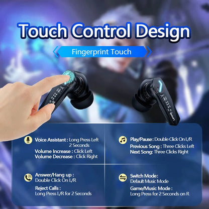 Choice Lenovo GM2 Pro 5.3 Earphone Bluetooth Wireless Earbuds Low Latency Headphones HD Call Dual Mode Gaming Headset With Mic RELUX.STORE