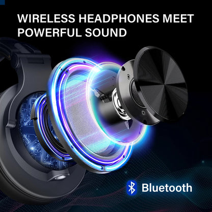 Oneodio Fusion A70 Wireless Bluetooth Headphones Bluetooth 5.2 Headphones Hi-Res Audio Over Ear 72H Playtime Professional Stud RELUX.STORE