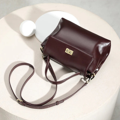 Women Cowhide Genuine Leather Tote Bag Lady Designer Luxury Soft Leather Handbag Fashion Crossbody Bags Female Shoulder Handbag RELUX.STORE