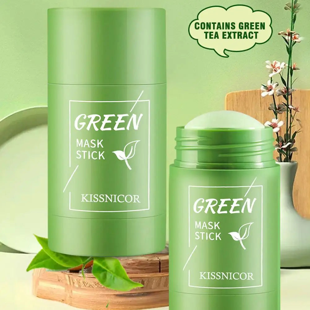 40g Remove Blackhead Green Tea Solid Mask Cleans Pores Stick Facial Blemish Black Dots Shrink Pores Korean Skin Care Cosmetics RELUX.STORE