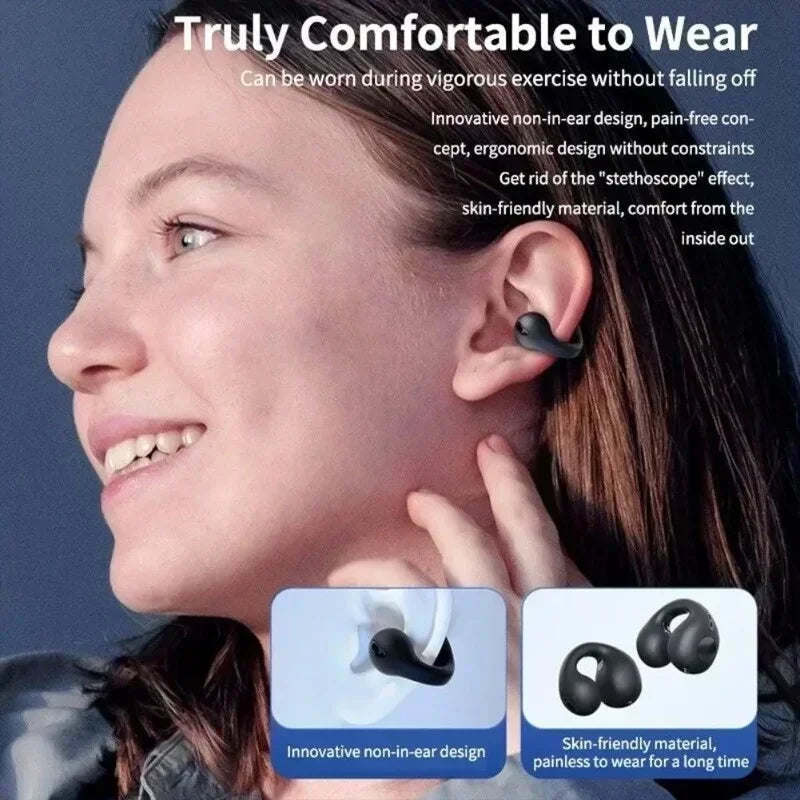 New Original T75 Bone Conduction Wireless Bluetooth 5.3 Headphones Sports Earphones HiFi Sound Quality Waterproof TWS Headset RELUX.STORE
