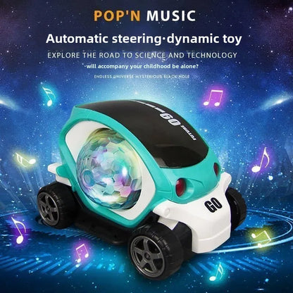 Baby Car Toys Toddler Crawling Sensory Toy Car Toys Electronic Car Tummy Time Gift for Kids 1 2 Year Old Boy Birthday Gifts