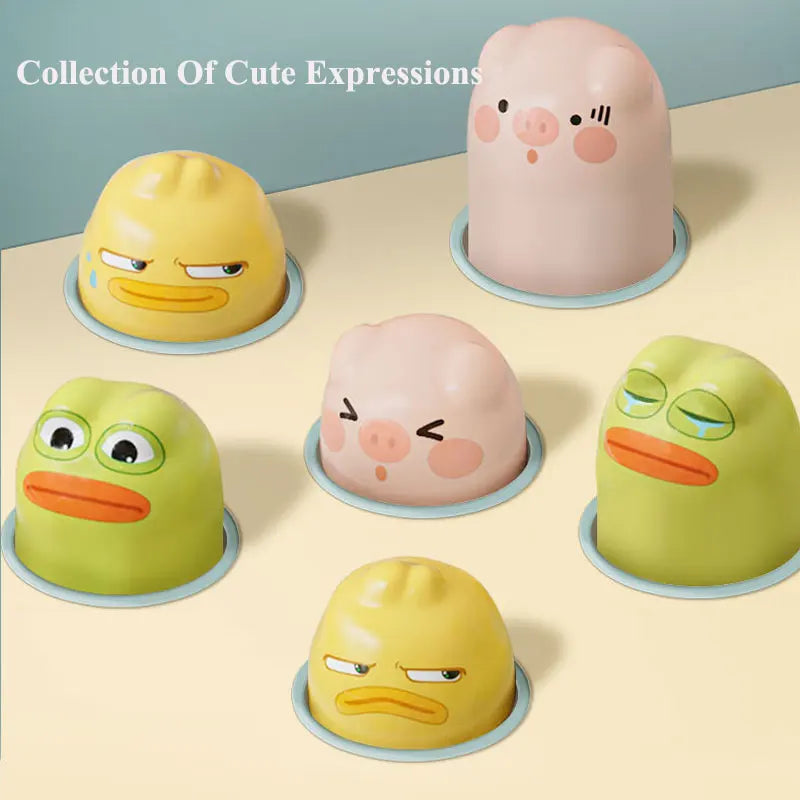 Duck/Frog/Pig Baby Toy Montessori Learning Game Educational Puzzle Gift for 12 24 Months Toddler Boy/Girl with Hammer RELUX.STORE