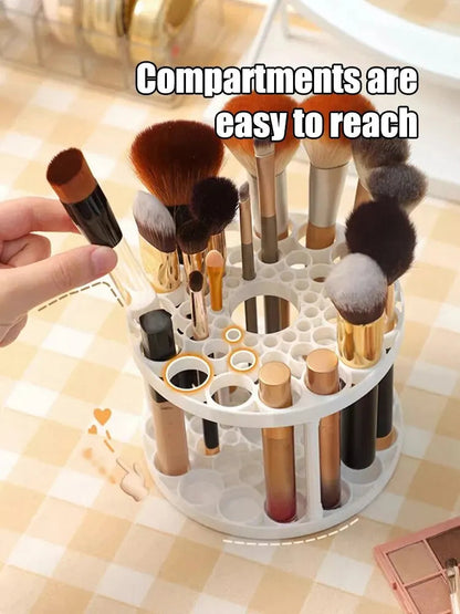 Makeup Brush Storage Rack Desktop Cosmetics Storage Rack Lipstick Makeup Brush Storage Dressing Table Sorting Storage Box RELUX.STORE
