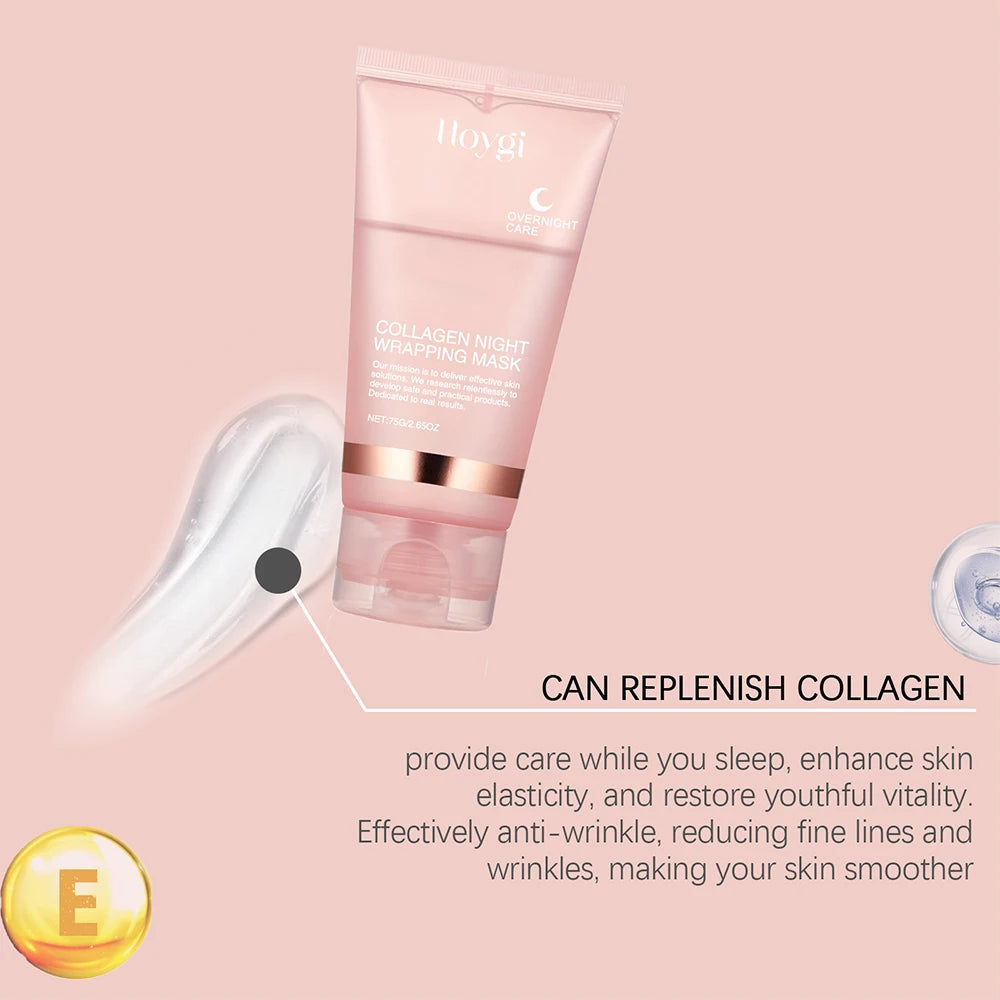 75/150ML Collagen Peel Off Face Mask Deeply Hydrating Moisturizing Night Wrapping Mask Cream Firming Skin Peel-off Facial Mask RELUX.STORE