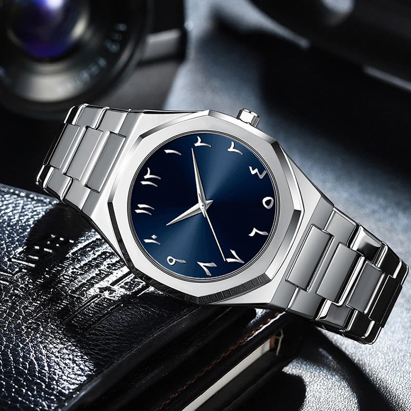 Stainless Steel Band Men Wrist Watches For Male Clock Top Brand Luxury Fashion Black Men Watches Quartz Wristwatches