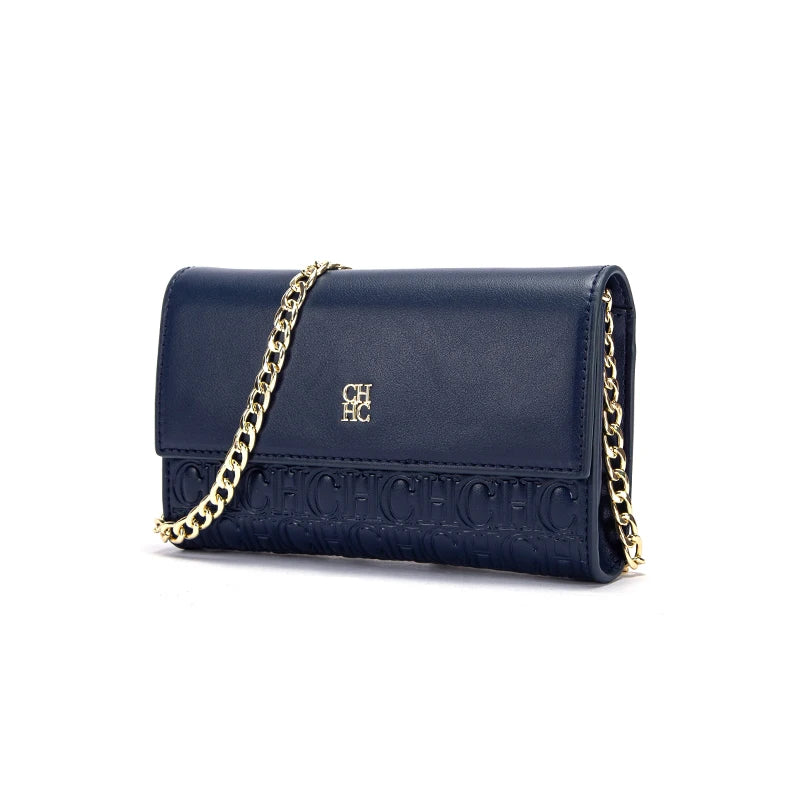 CHCH Women's Shoulder Bag New Magnetic Flip Chain Bag Brown Small Square Bag Wallet RELUX.STORE