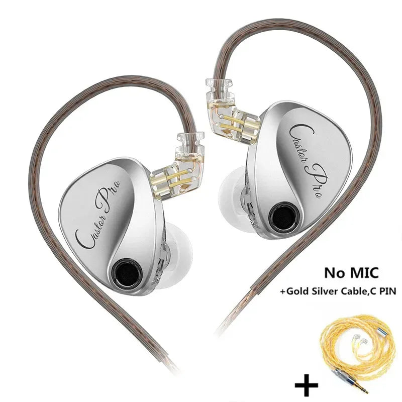 KZ Castor PRO in Ear Earphone HiFi Bass Dynamic Earbuds High-end Tunable Headphone Harman Target with Improved Bass Headsets RELUX.STORE