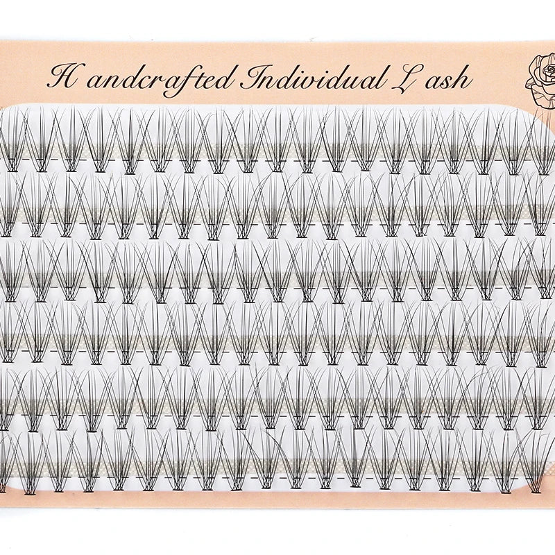 6 Rows 120 Bundles Eyelash Extension Natural Russian Volume Faux Cils Eyelashes Individual 10/20/30D Cluster False Lashes Makeup RELUX.STORE