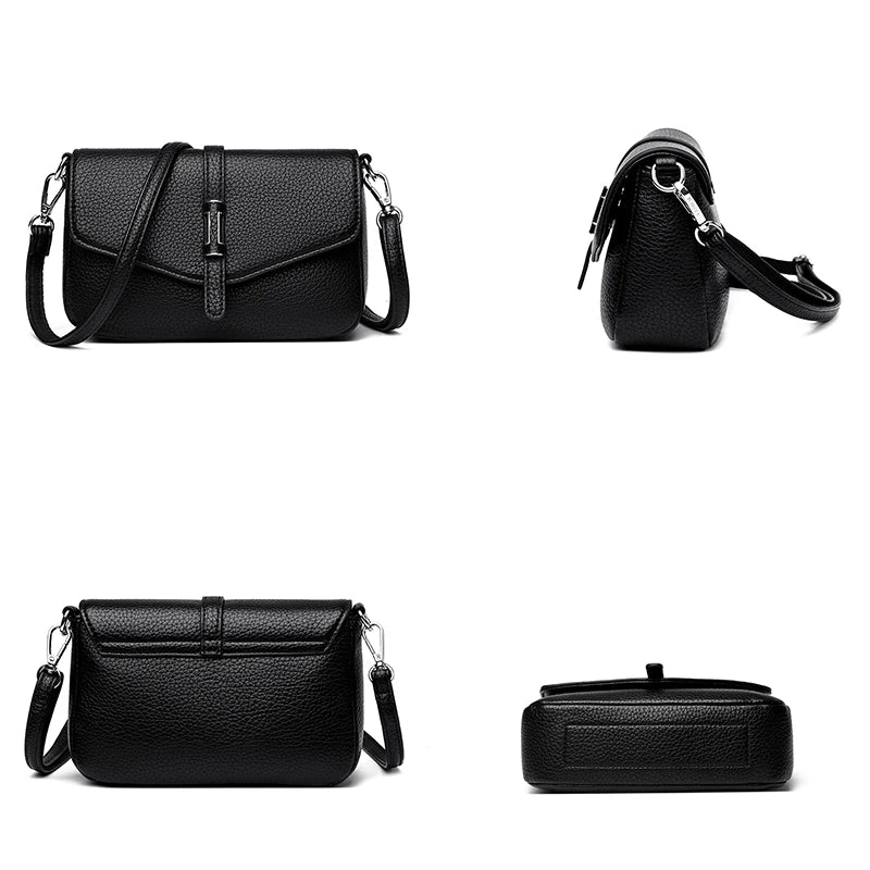 Fashion Luxury Leather Mini Backpack for Women, Small Retro Phone Crossbody Bag, Elegant Shoulder Purse, Trendy Designer Handbag RELUX.STORE
