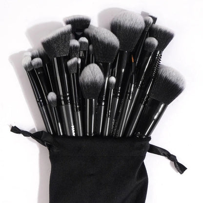 MAANGE 30pcs Professional Makeup Brush Set Foundation Concealers Eye Shadows Powder Blush Blending Brushes Beauty Tools with Bag RELUX.STORE