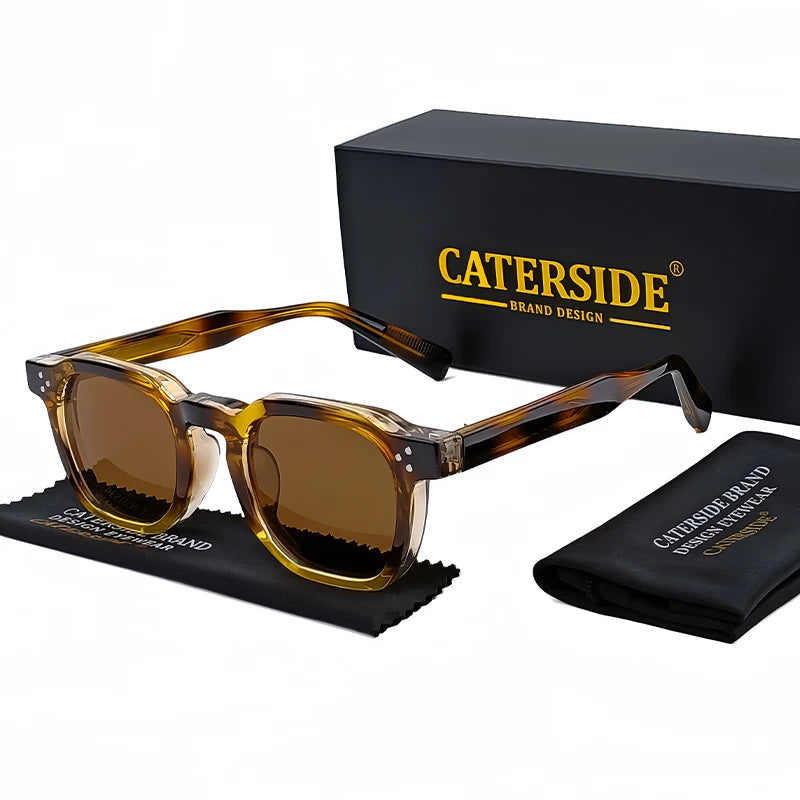 CATERSIDE Fashion Men Sunglasses Small Frame Square Personalized Design Sun Glasses Women Travel Party Business Festival Gift RELUX.STORE