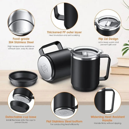 NEW Coffee Mug Warmer & Mug Set for Desk, Electric 36W Coffee Cup Warmer Smart  Heater with 16oz Cup for Home/Office