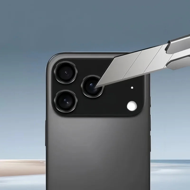 Armor Camera Lens Protector For iPhone 17 Pro max 17pro Metal Case Ring Back Lens Tempered Glass Cover for iphone17pro Cap RELUX.STORE