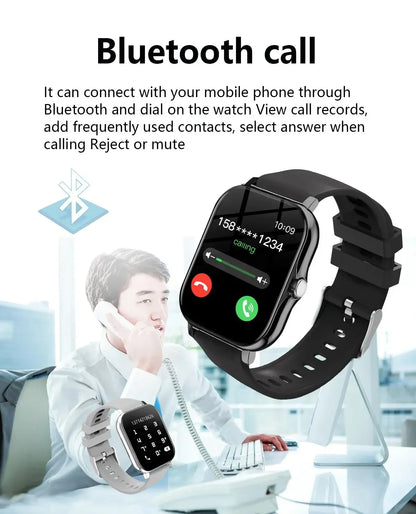 LAXASFIT Smart Watch For Men Women Gift Sports Fitness Watches Bluetooth Calls Digital Smartwatch Wristwatch