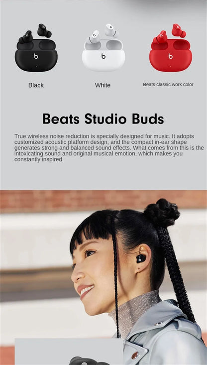 Studio Buds Wireless Bluetooth Earbuds Noise Reduction Headset Ipx4 Waterproof Earphones Compatible With Android
