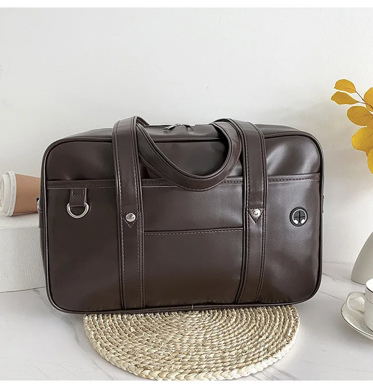 Japanese Casual PU Shoulder Bag Junior High School Students School Bag Handbag Anime Uniform Bag Tote Bags for Women Bolsos RELUX.STORE