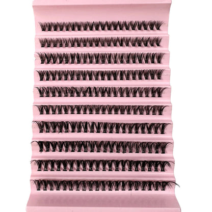 Faux Mink Eyelashes 540Cluster C Curled 9-16mm Mixed Natural Eyelash Extension 3D Russian Strip Personal Eyelash Makeup Tool RELUX.STORE