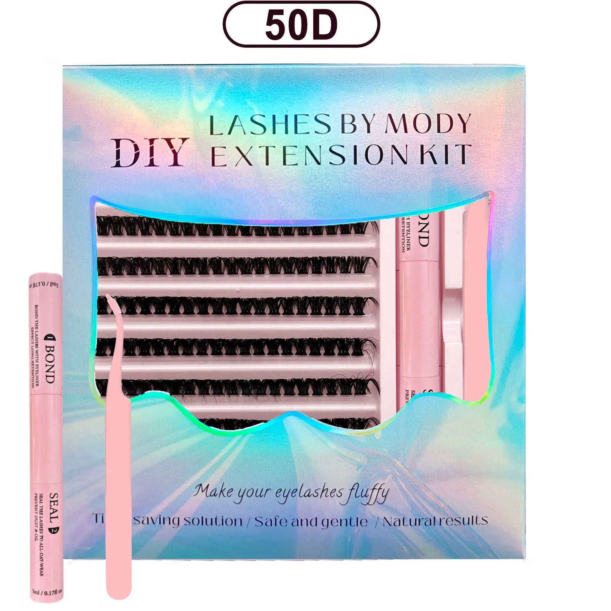 DIY Lashes Extension Kit Lash Bond and Seal Remover Eyelashes 200 PCS Clusters Makeup Tools for Gluing Lashes Gluing Glue RELUX.STORE