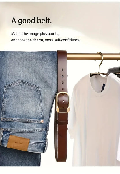 Men's Trendy Casual Belt For Men Coboy Style Belts Pin Buckle Belt Jeans Retro Belt Business Casual Belt RELUX.STORE