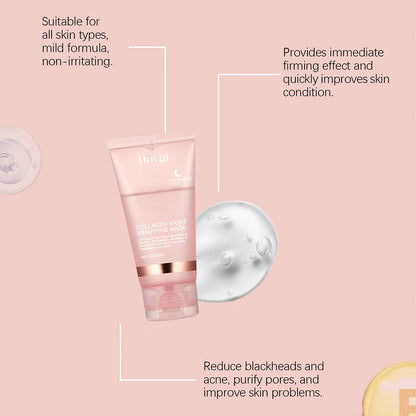 75/150ML Collagen Peel Off Face Mask Deeply Hydrating Moisturizing Night Wrapping Mask Cream Firming Skin Peel-off Facial Mask RELUX.STORE