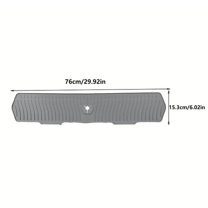 24.01/29.92 Inch Kitchen Long Silicone Sink Faucet Mat Splash Guard for Absorbent Sink Countertop Protectors Mat Kitchen Gadgets