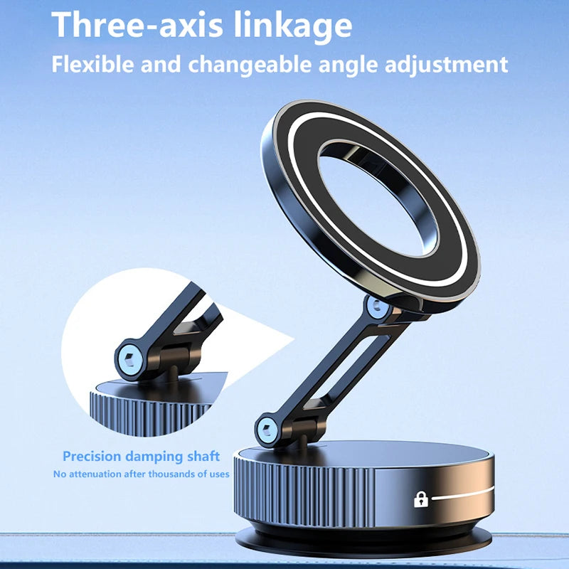 Xiaomi Vacuum Magnetic Car Phone Holder 360 ° Adjustable Suction Cup Phone Holder Magnetic Phone Holder Pocket Sized Foldable