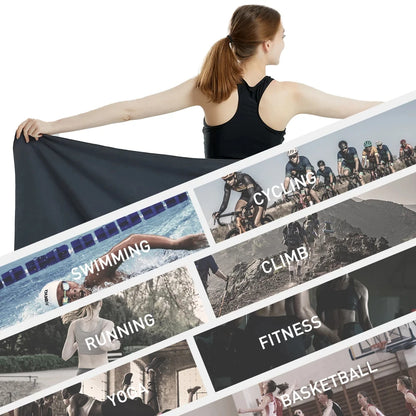 Microfiber Quick Dry Sandproof Towel | Lightweight Compact for Swim Yoga Gym Beach Travel Sports Accessories