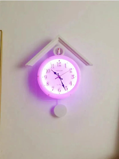 Luminous Wall Clock Luxury Cuckoo Clocks Led Watch Retro Table Clock Bedroom Silent Living Room Decoration Elegant Room Ornament RELUX.STORE