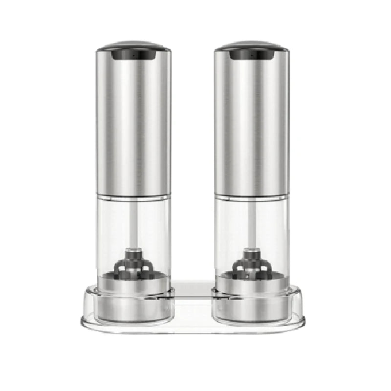 1/2pcs Automatic Pepper Grinder Salt And Pepper Grinder USB Rechargeable Adjustable Coarseness Spice Mill for Kitchen Tool