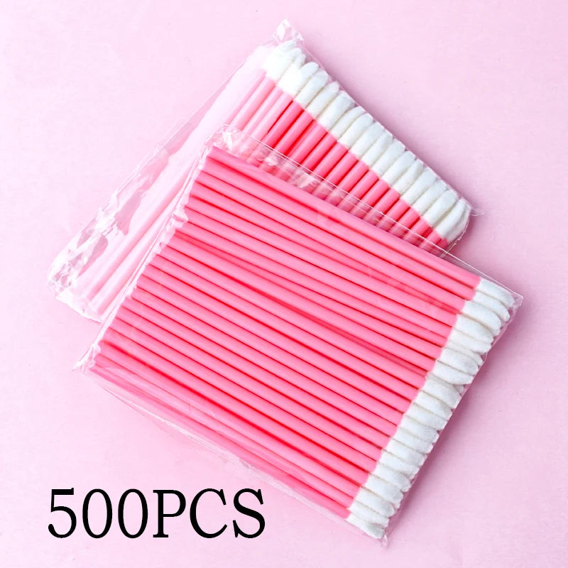Wholesale 50/1000pcs Lip Brushes Applicators Eyelashes Brush Lipstick Brush Lip Gloss Applicator Wands Makeup Beauty Tool RELUX.STORE