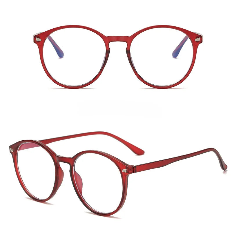 Photochromic Anti Blue Rays Computer Glasses Women Vintage Round Frame Gaming Glasses Men Anti Eyestrain Light Blocking Eyewear RELUX.STORE