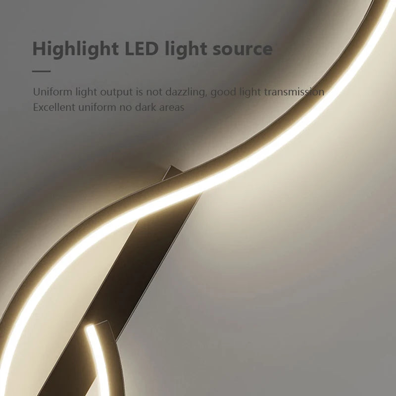 Modern LED Wall Lamp Minimalist Led Light Bedroom Bedside Long Strip Wall Sconces Living Room Sofa Home Indoor Lighting Fixture RELUX.STORE