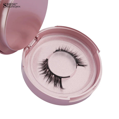 2 Pairs Magnetic Eyelash Natural Look Fluffy False Eyelashes Reusable Magnetic Eyelash Set with Applicator No Glue Need Makeup RELUX.STORE
