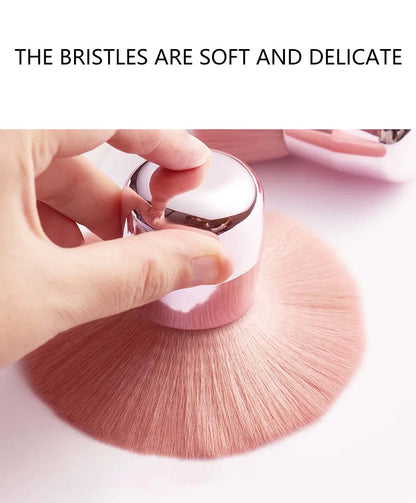 CALIYI 1/2 PCS Fluffy Loose Powder Blush Brushes Portable MINI Luxury Makeup Brush Travel Cosmetic Make Up Tools For Women Girls