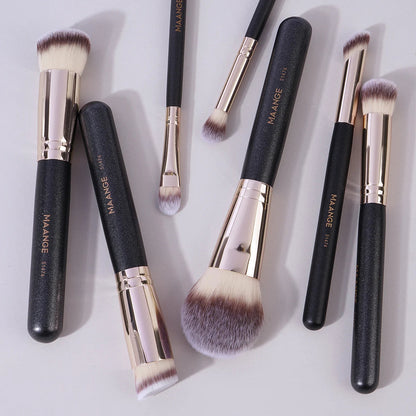 MAANGE 7pcs/set Makeup Brushes for Cosmetic Foundation Powder Concealer Blush Brush Blending Soft Bristles Beauty Tools RELUX.STORE