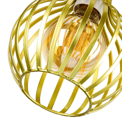 Retro Industrial Pendant Lamp Shade Geometric Modern Iron Lampshade Restaurant Hanging Light Creative Corridor Lighting Fixture
