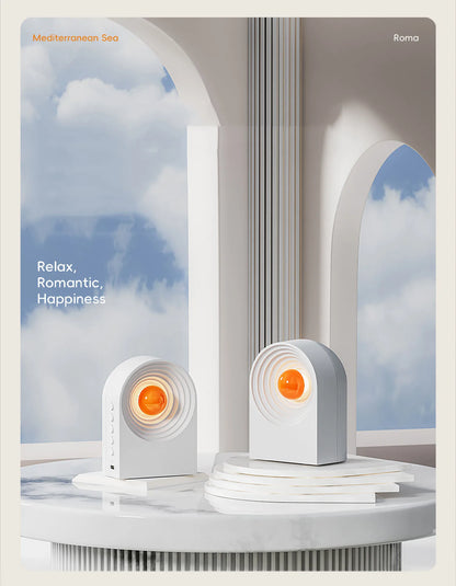 Mini Portable Bluetooth Speaker White Noise Sleep Aid Music Box TWS Stereo Sound MP3 Music Player with Atomosphere Night Light