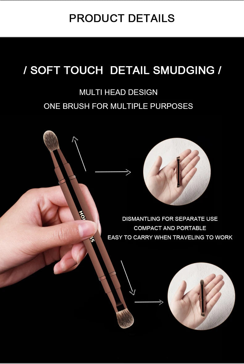 Hourglass Makeup Brush- No.25 Four-Head Multifunctional Brush Concealer Eyeshadow Eyebrow Brush Eyeliner Brush Makeup Brush RELUX.STORE