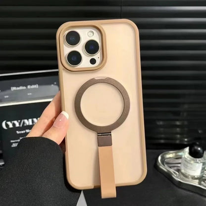 Luxury Matte Hand Wrist Strap Phone Case for for Magsafe iPhone 17 16 15 14 Plus 13 12 Pro Max 11 Magnetic Holder Stand Cover RELUX.STORE