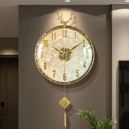 Large Luxury Wall Clocks Modern Cute Restaurant Nordic Fashion Wall Watch Creative Round Relogio De Parede Home Decoration RELUX.STORE