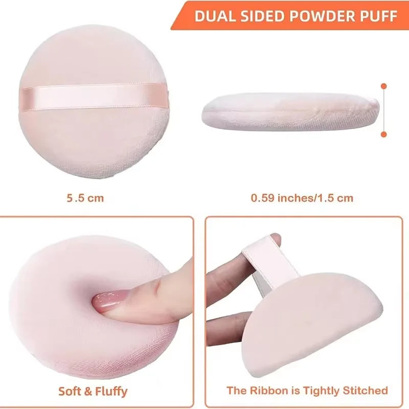 5/10Pcs Round Makeup Sponges Cosmetics Tools Soft Velvet Powder Puff Blender Sponges Facial Foundation Puffs Make Up Accessories RELUX.STORE