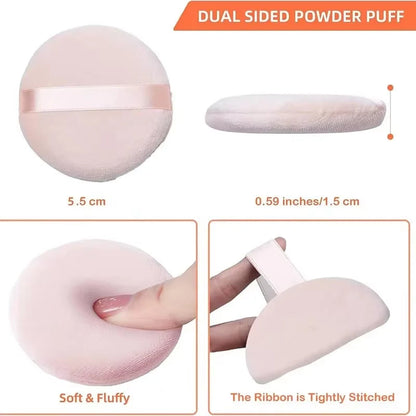 5/10Pcs Round Makeup Sponges Cosmetics Tools Soft Velvet Powder Puff Blender Sponges Facial Foundation Puffs Make Up Accessories RELUX.STORE