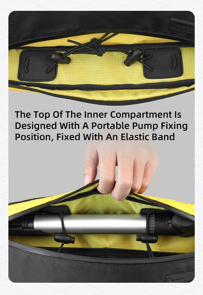 Rhinowalk Bike Frame Bag Water-Resistant Bicycle Triangular Crossbeam Bag For Mtb&Road Gravel Bike With Frame Lengths Over 17 In