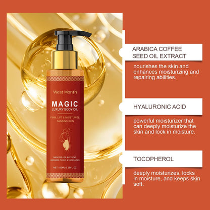 Body Firming Oil Deep Moisturizing Dry Skin Improve Sagging Skin Tightening Chest Thighs Nourishing Magic Luxury Body Care 100ml RELUX.STORE