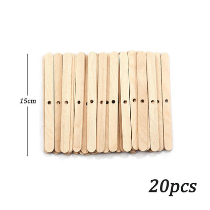 100pcs/bag Pre-Waxed Smokeless Candle Wicks with Holder DIY Cotton Thread Wicks Soy Wax Beewax Candle Wicks Making Accessories