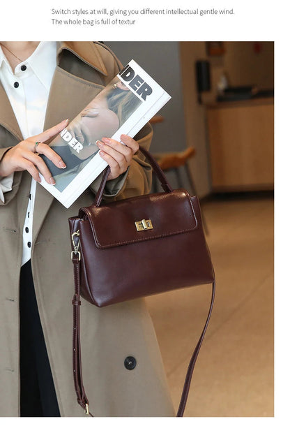 Women Cowhide Genuine Leather Tote Bag Lady Designer Luxury Soft Leather Handbag Fashion Crossbody Bags Female Shoulder Handbag RELUX.STORE